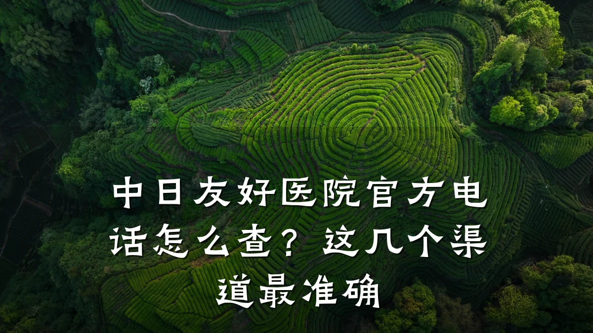 中日友好医院官方电话怎么查？这几个渠道最准确