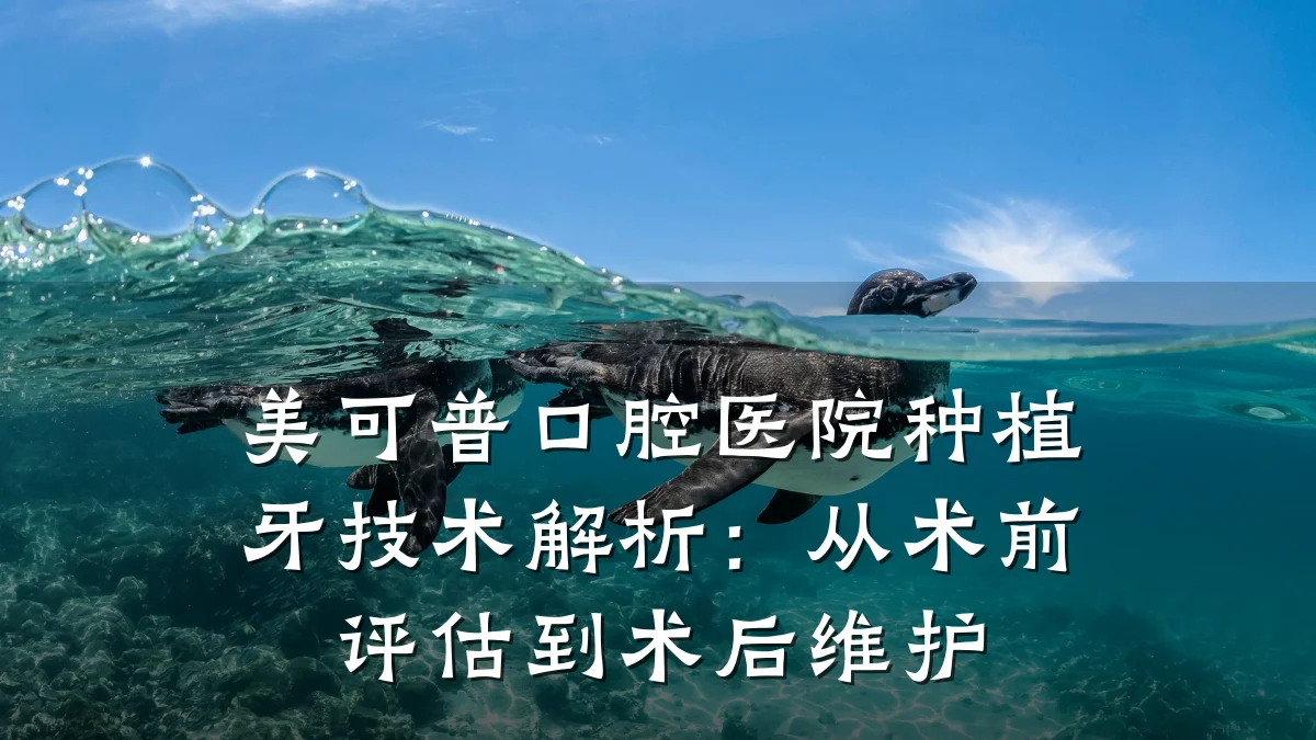美可普口腔医院种植牙技术解析:从术前评估到术后维护