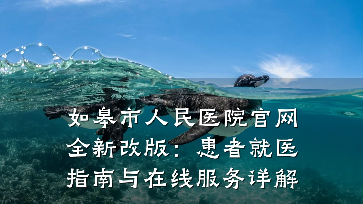 如皋市人民医院官网全新改版:患者就医指南与在线服务详解