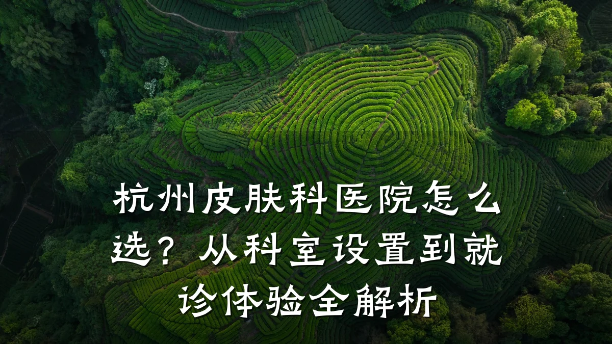 杭州皮肤科医院怎么选?从科室设置到就诊体验全解析