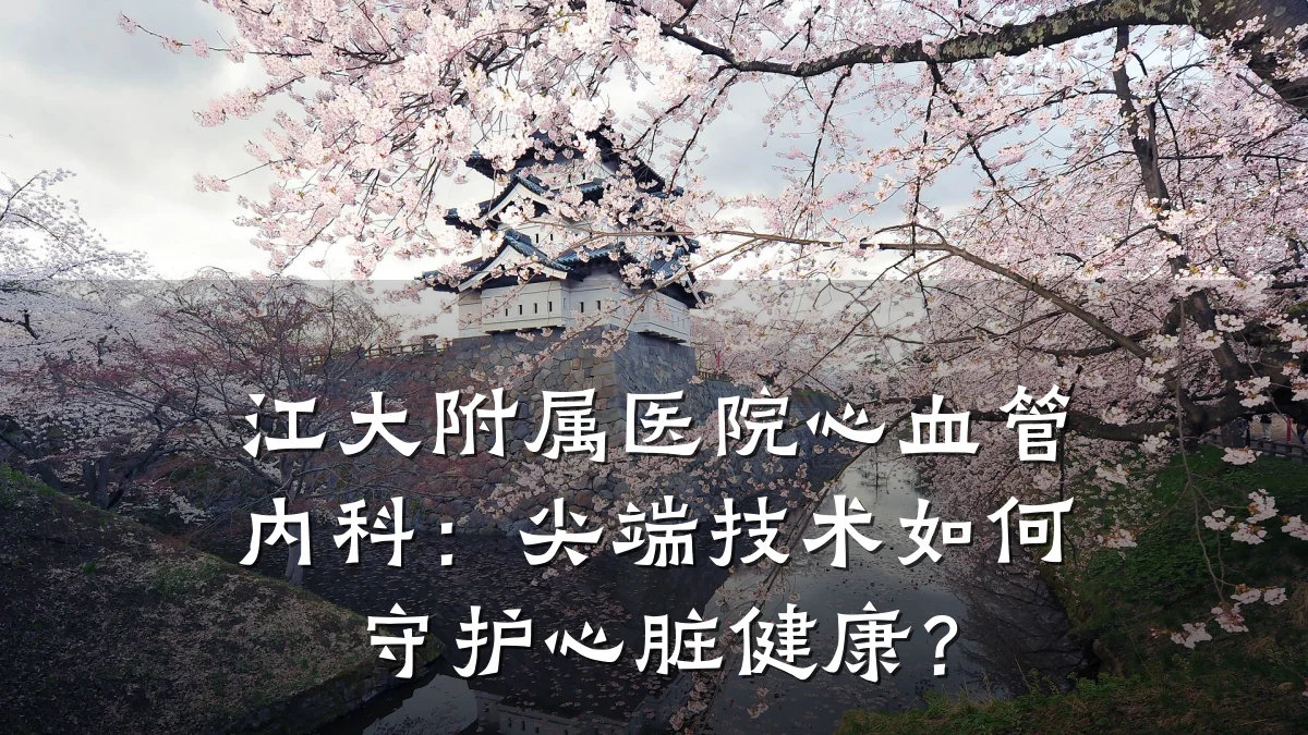 江大附属医院心血管内科:尖端技术如何守护心脏健康?