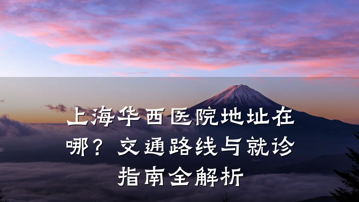 上海华西医院地址在哪？交通路线与就诊指南全解析
