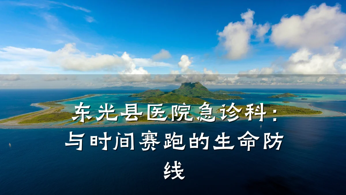 东光县医院急诊科：与时间赛跑的生命防线