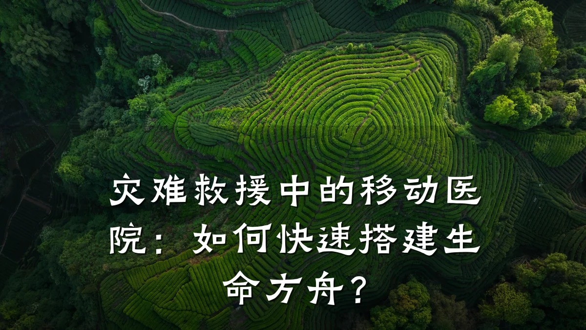 灾难救援中的移动医院：如何快速搭建生命方舟？