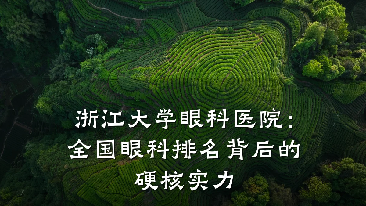 浙江大学眼科医院:全国眼科排名背后的硬核实力
