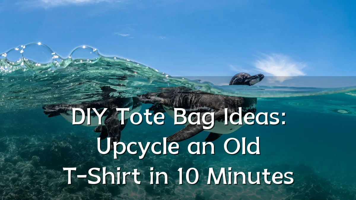 DIY Tote Bag Ideas: Upcycle an Old T-Shirt in 10 Minutes