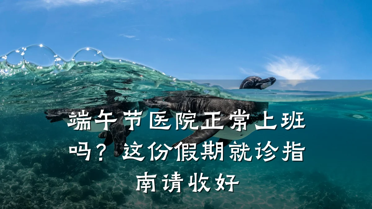 端午节医院正常上班吗？这份假期就诊指南请收好