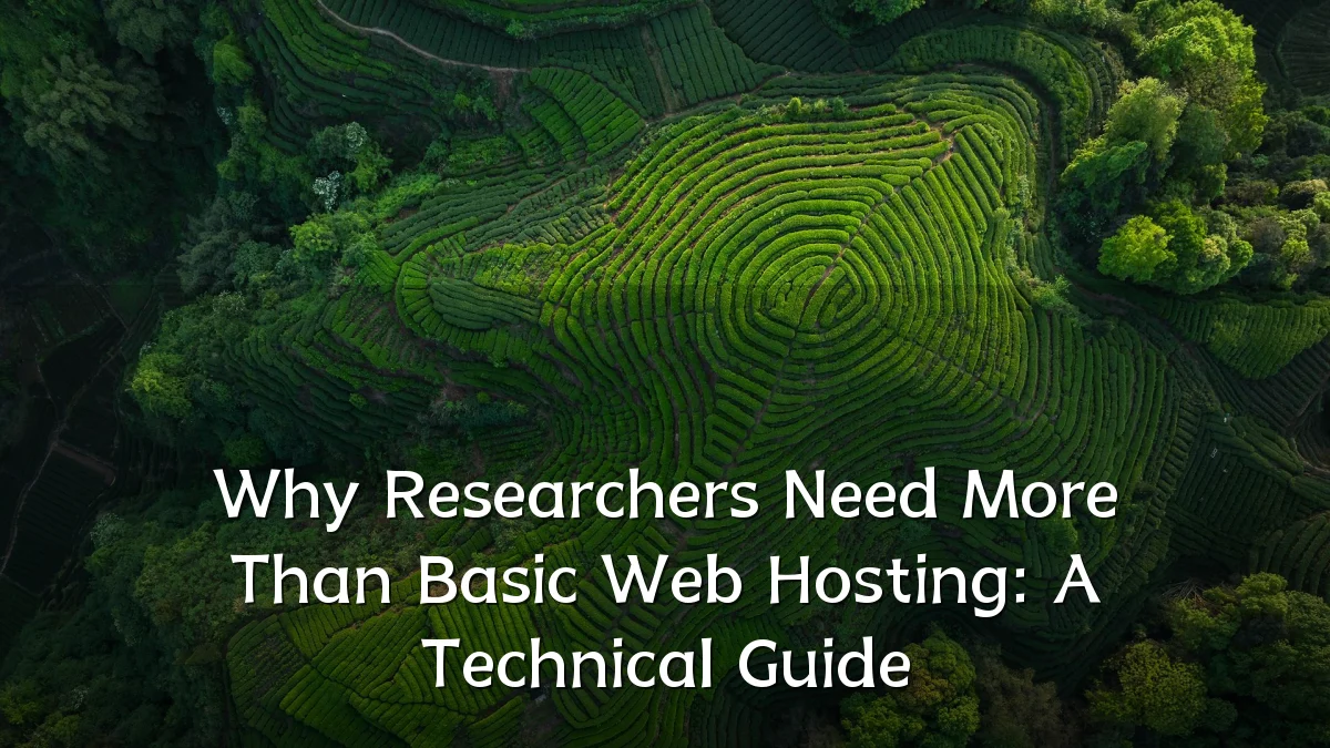 Why Researchers Need More Than Basic Web Hosting: A Technical Guide
