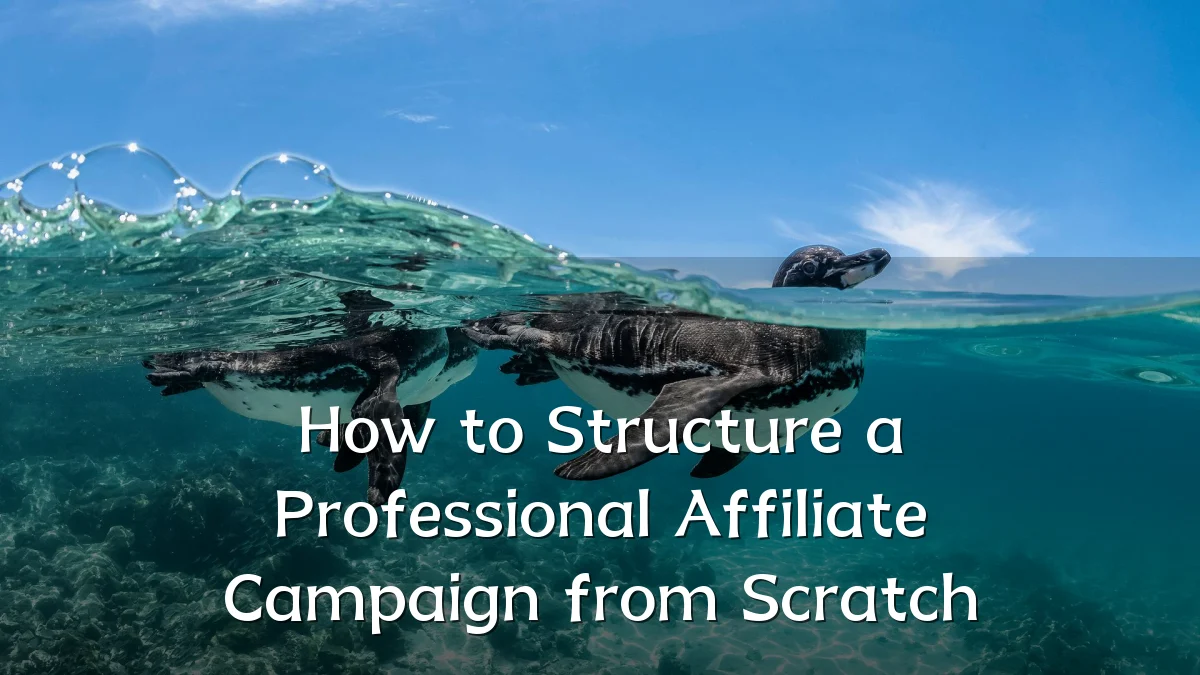 How to Structure a Professional Affiliate Campaign from Scratch