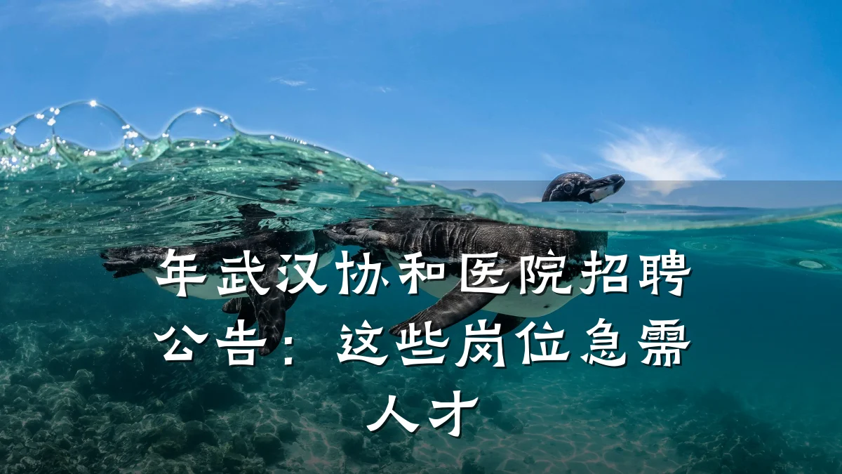 年武汉协和医院招聘公告:这些岗位急需人才
