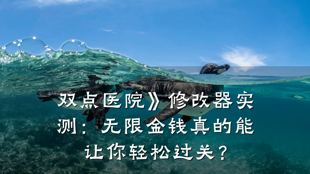 双点医院》修改器实测:无限金钱真的能让你轻松过关?