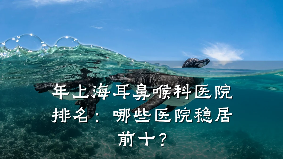年上海耳鼻喉科医院排名:哪些医院稳居前十?
