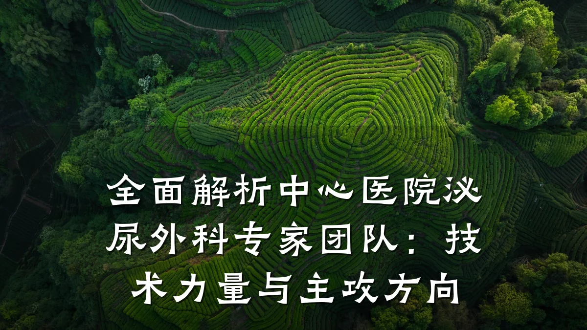 全面解析中心医院泌尿外科专家团队:技术力量与主攻方向