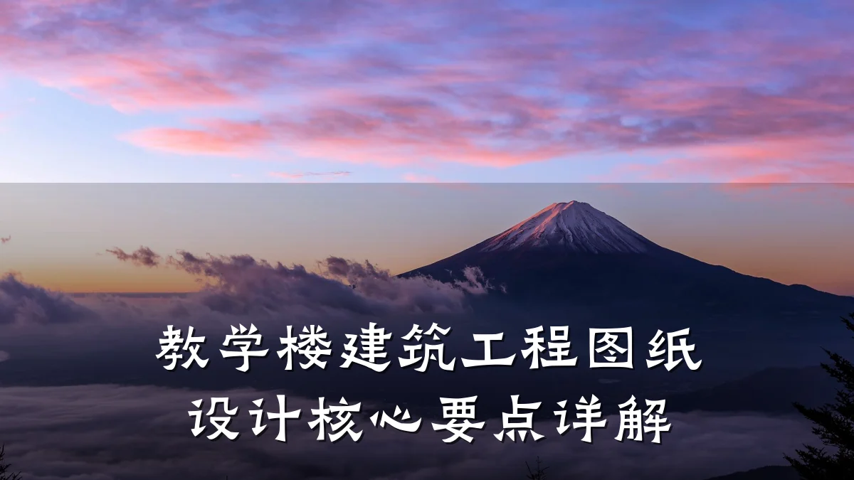 教学楼建筑工程图纸设计核心要点详解