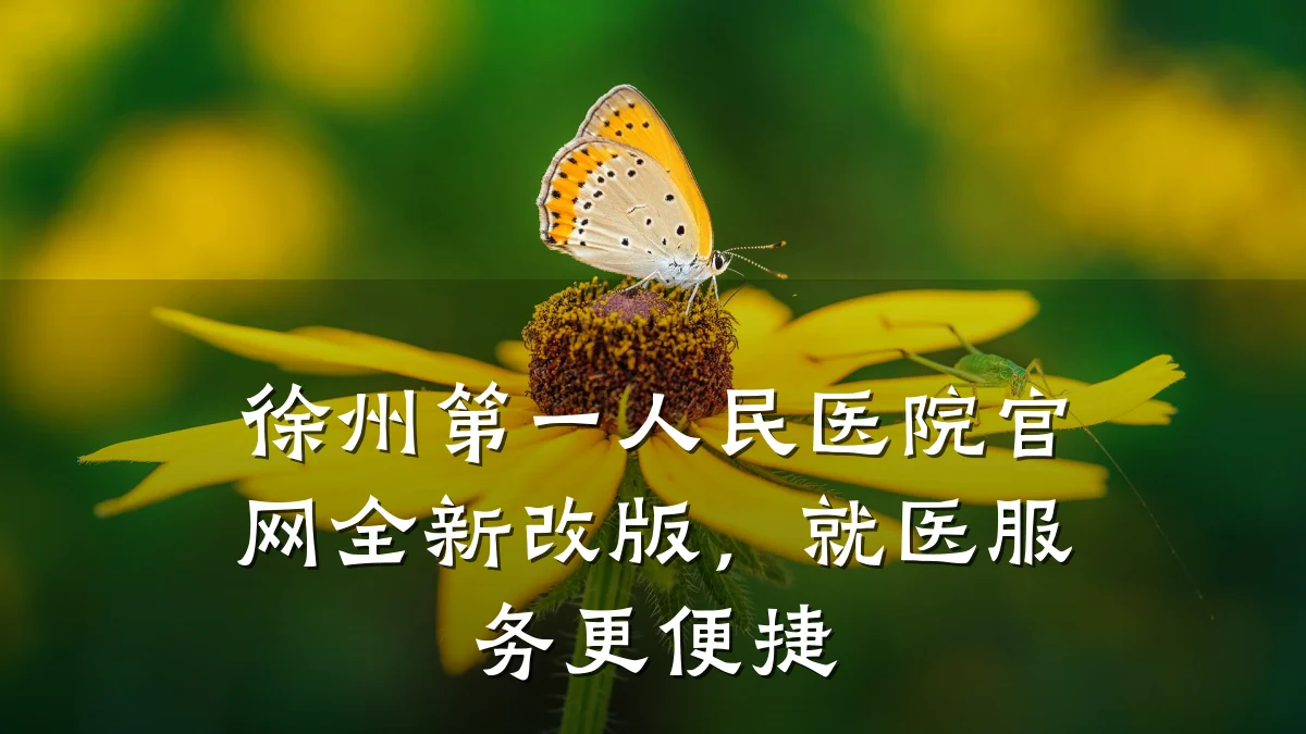徐州第一人民医院官网全新改版,就医服务更便捷