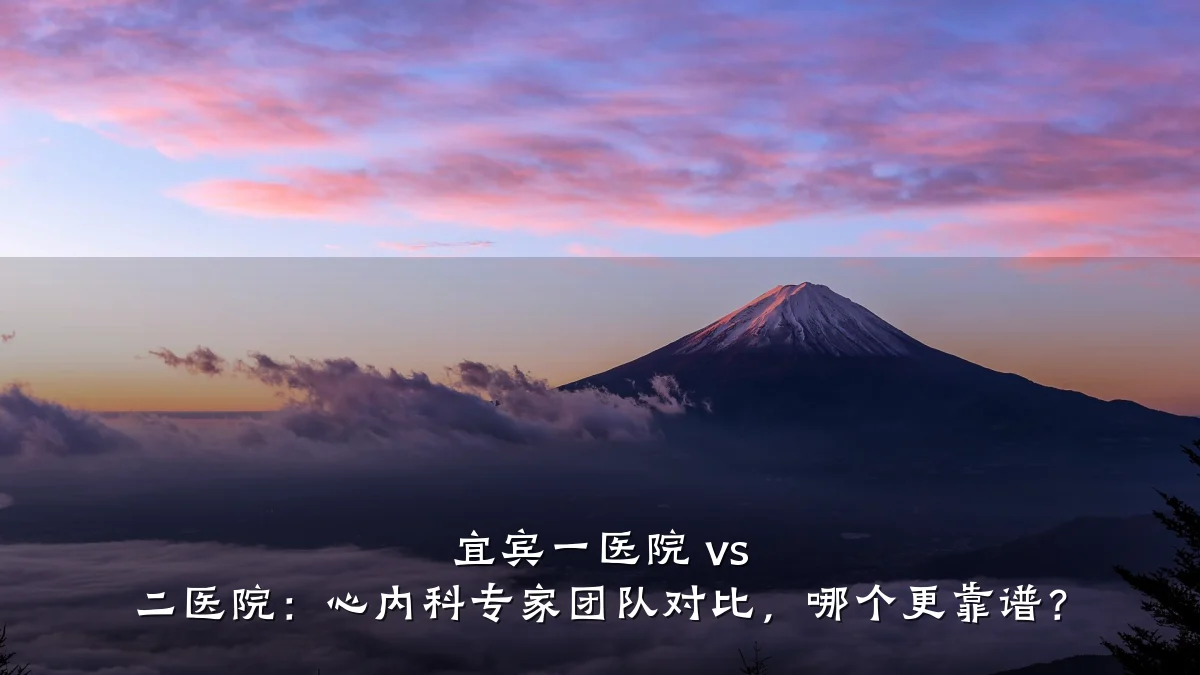 宜宾一医院 vs 二医院:心内科专家团队对比,哪个更靠谱?