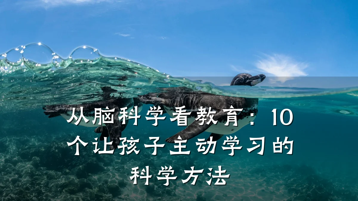 从脑科学看教育：10个让孩子主动学习的科学方法